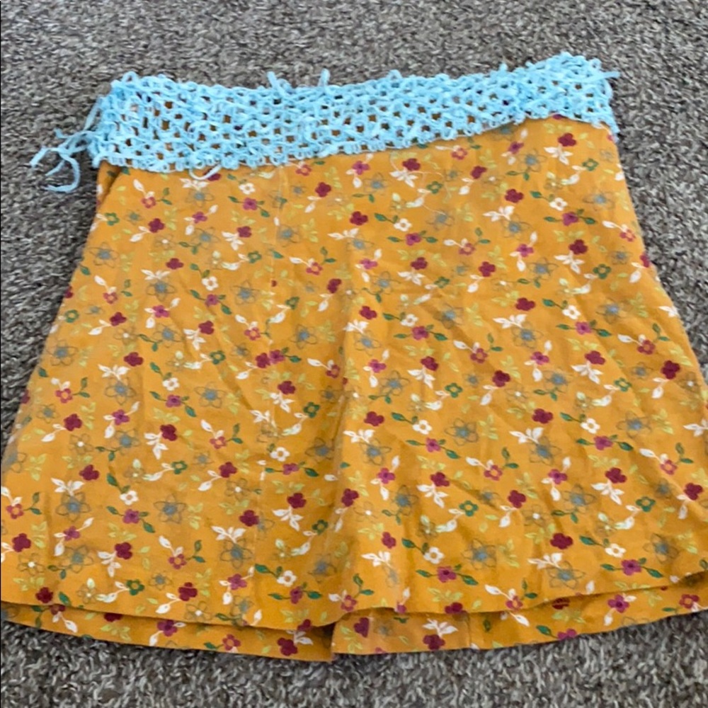 Orange Mini Skirt